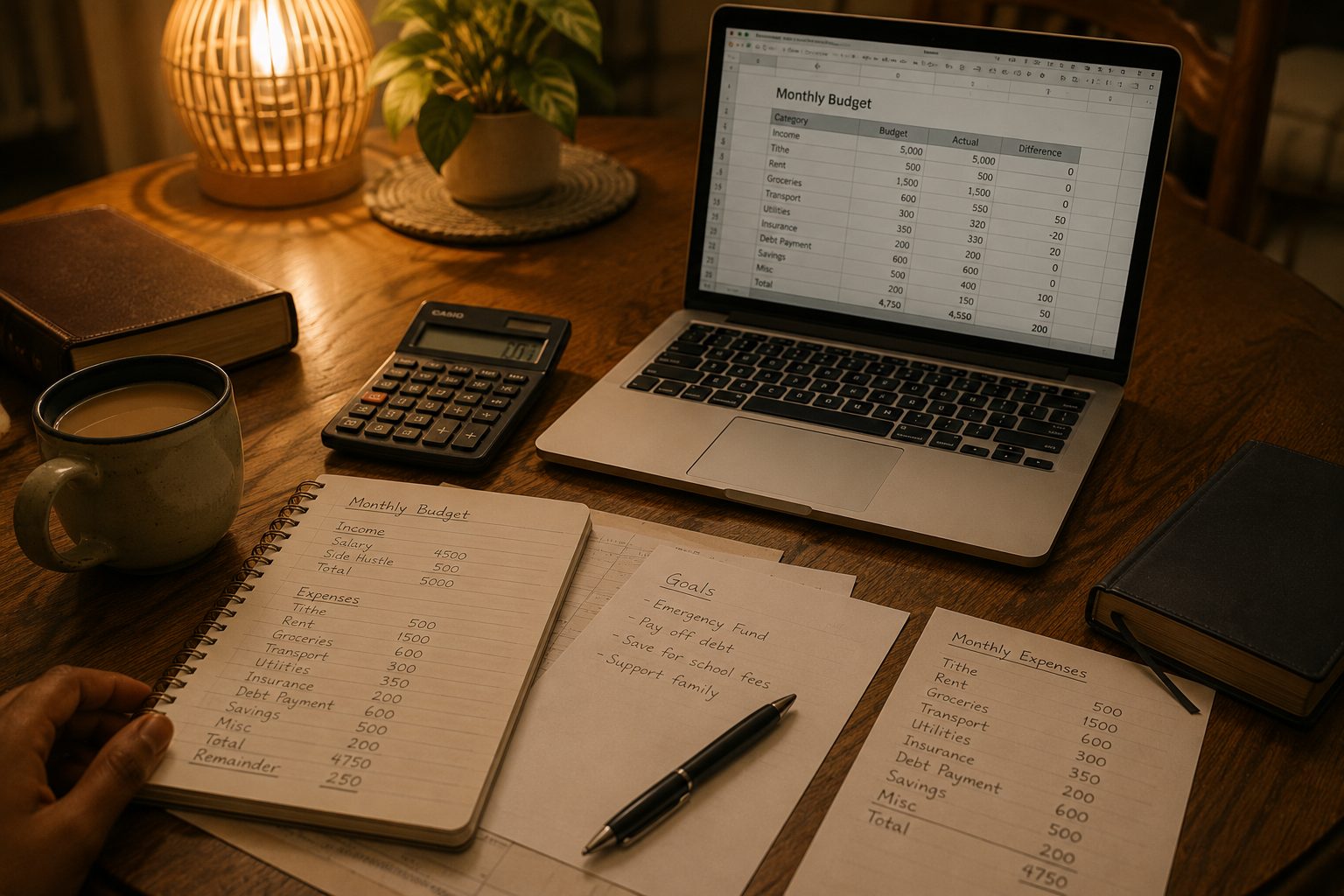 budgeting and financial planning as an act of Christian stewardship.