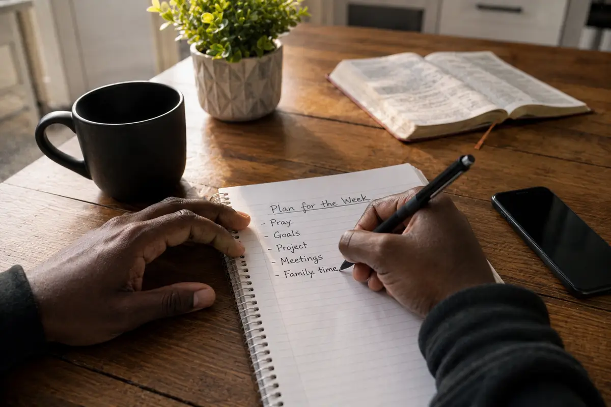 writing a practical plan as an act of Christian stewardship.