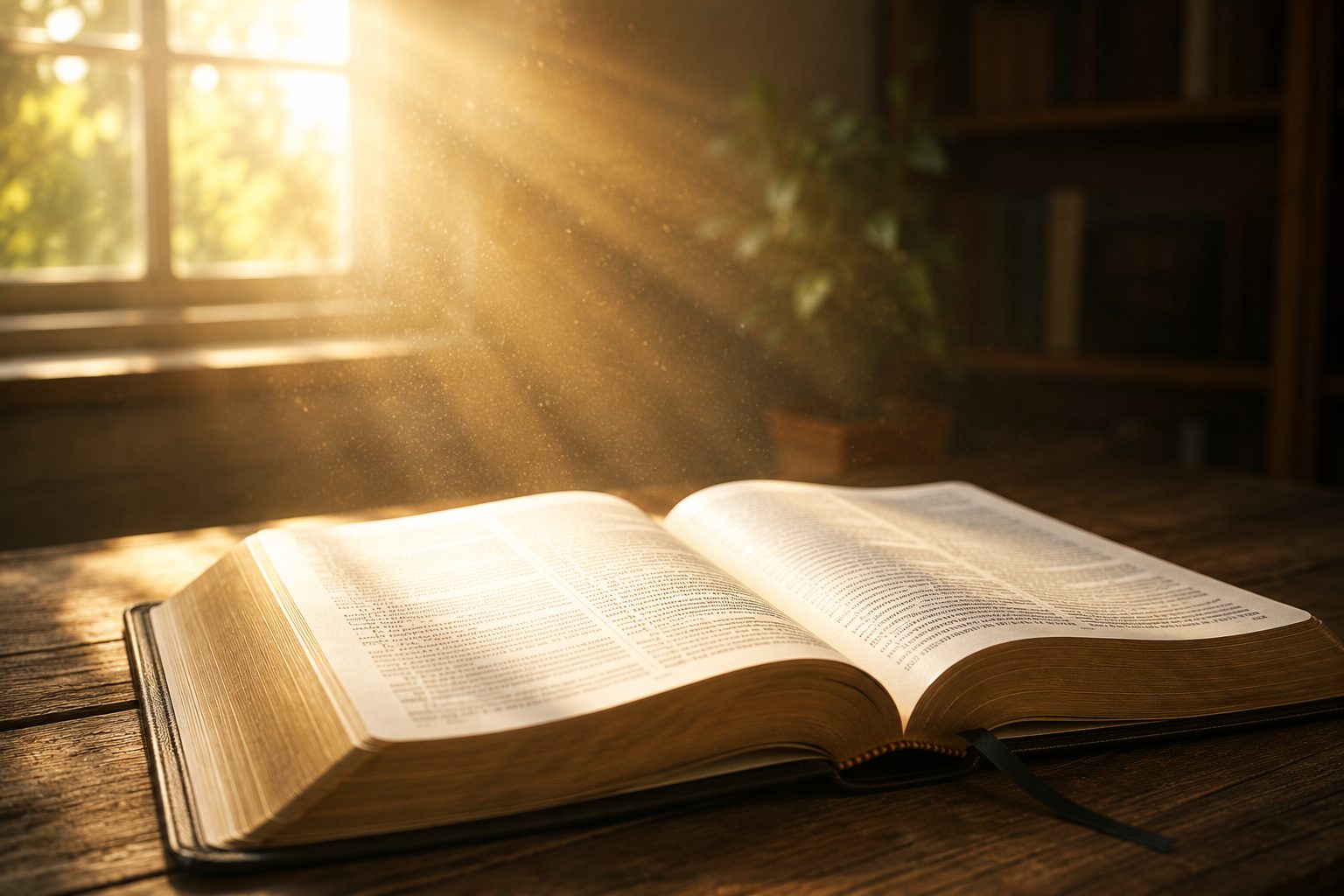 sunlight on an open Bible, the real gospel is still good news