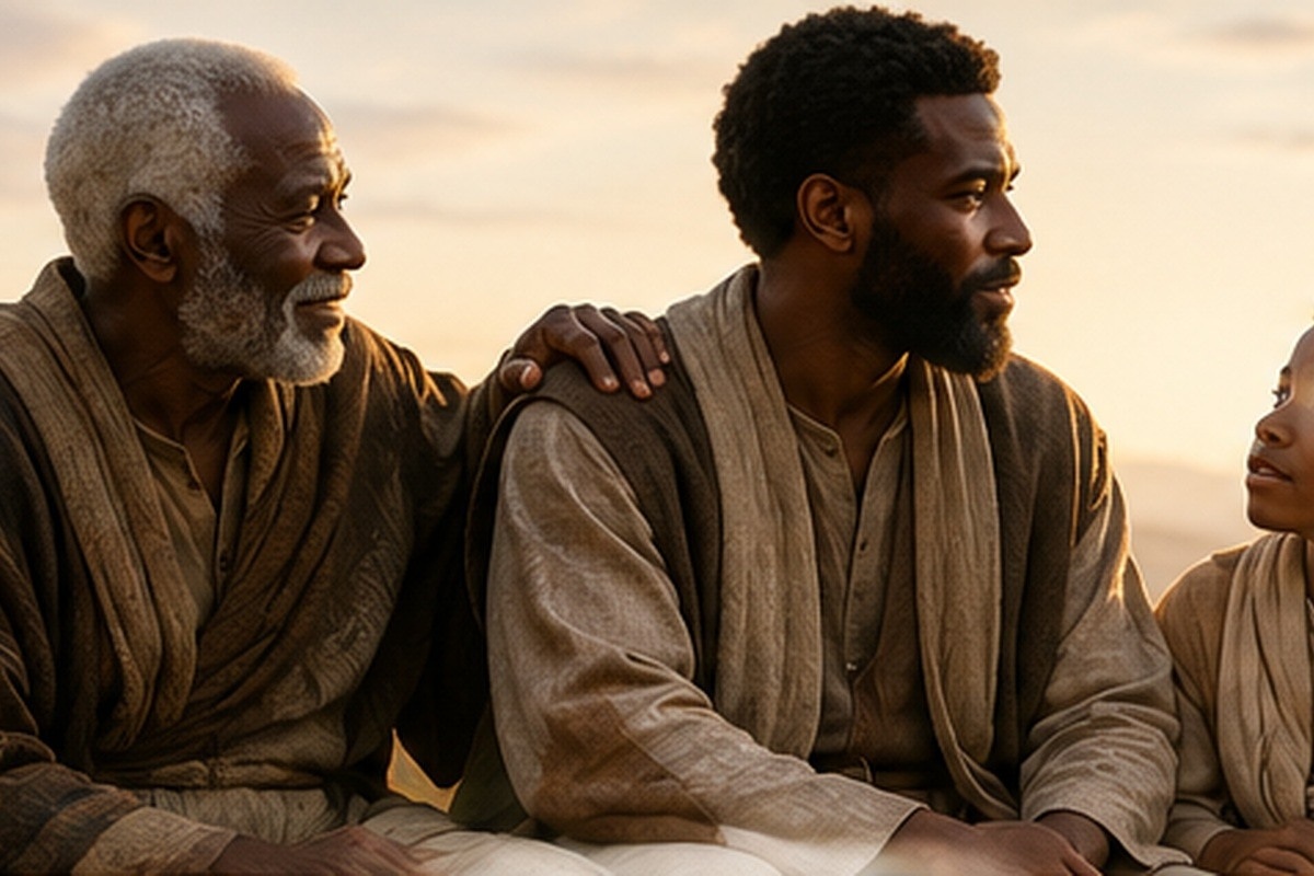 A fictional African family reviewing legacy records, responsibilities and wisdom across generations.