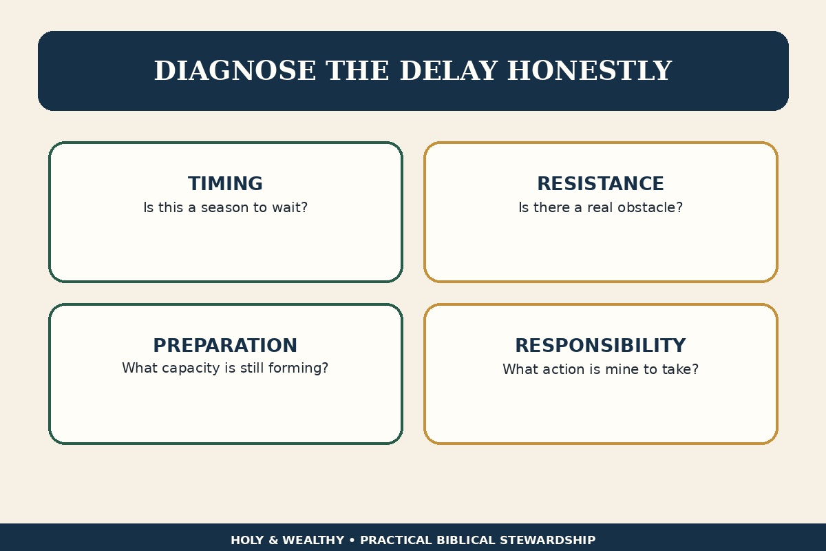 Blog diagnostic infographic separating timing, resistance, preparation and neglected responsibility