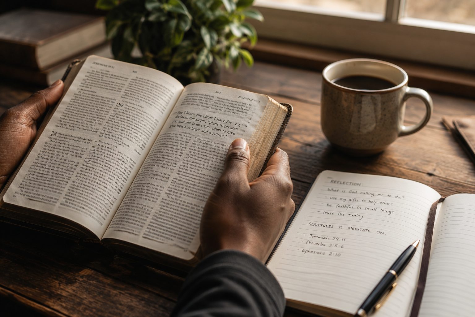Understanding what God has called you to do through Bible study and reflection