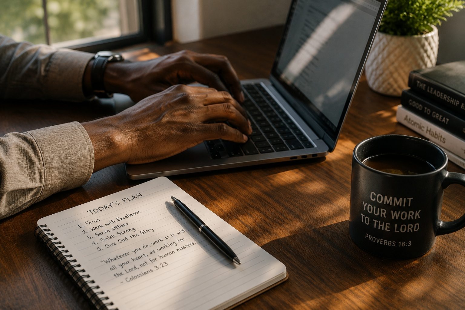 Working with diligence and excellence in a daily career assignment